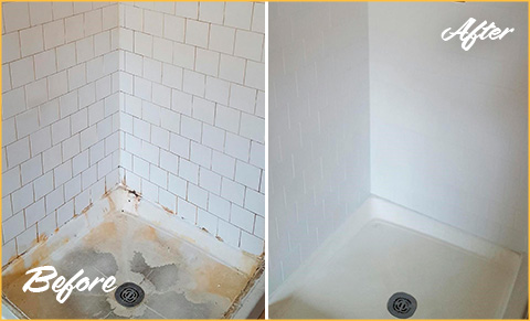 Tile and Grout Cleaners: Professionals in Hard Surface Restoration Revamp a  Dingy Shower in Wellesley