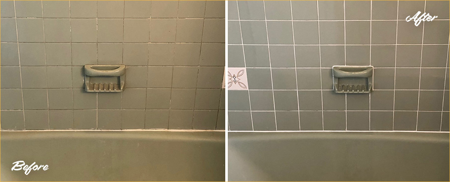 Our Professional Grout Cleaning in Newton Center Restored This