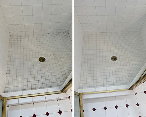 Shower Beautifully Restored by Our Professional Tile and Grout Cleaners in Lexington, MA