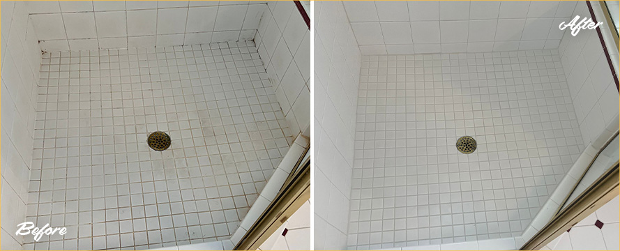 Shower Restored by Our Professional Tile and Grout Cleaners in Lexington, MA