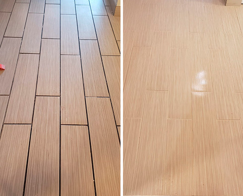 Floor Restored by Our Tile and Grout Cleaners in Arlington, MA