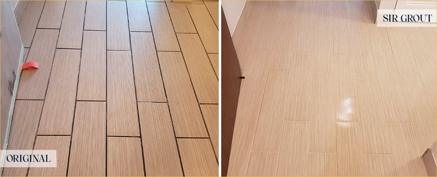 Floor Restored by Our Professional Tile and Grout Cleaners in Arlington, MA